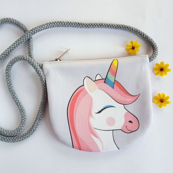 Unicorno Borsetta Bambina, Borsa Tracolla Unicorno Piccola Borsa a