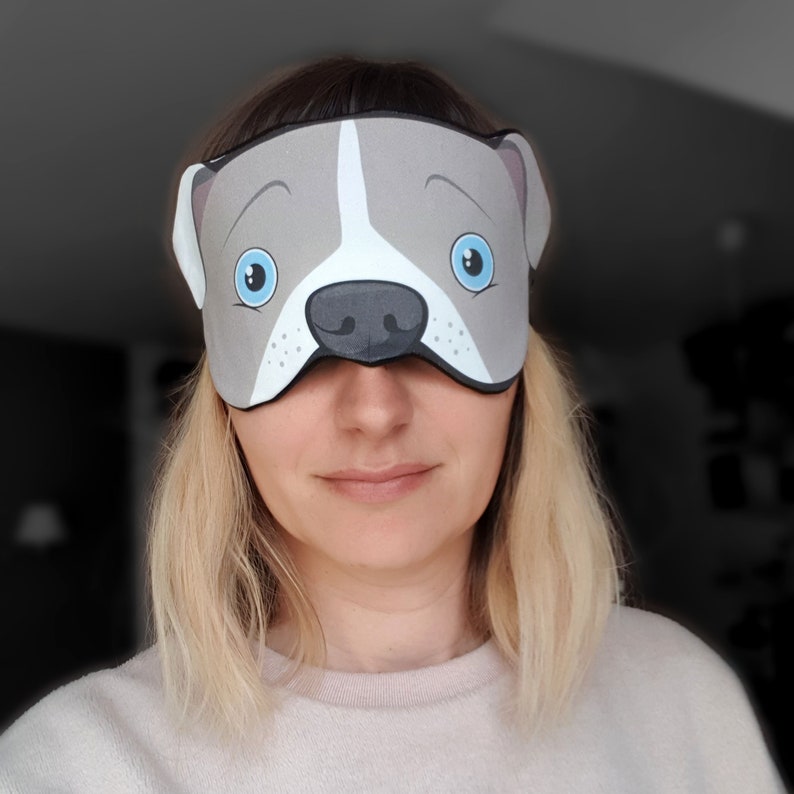 Dog Sleep Mask for Her for Him Travel Eye Mask Christmas Gift Etsy