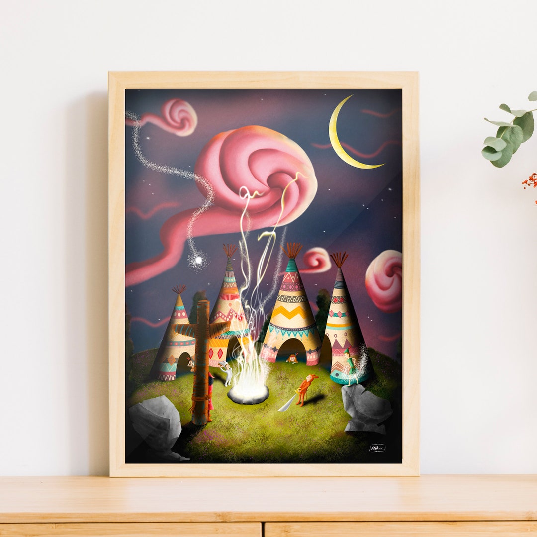 Hook Art Print High Quality Print Sheet Digital Illustration Poster