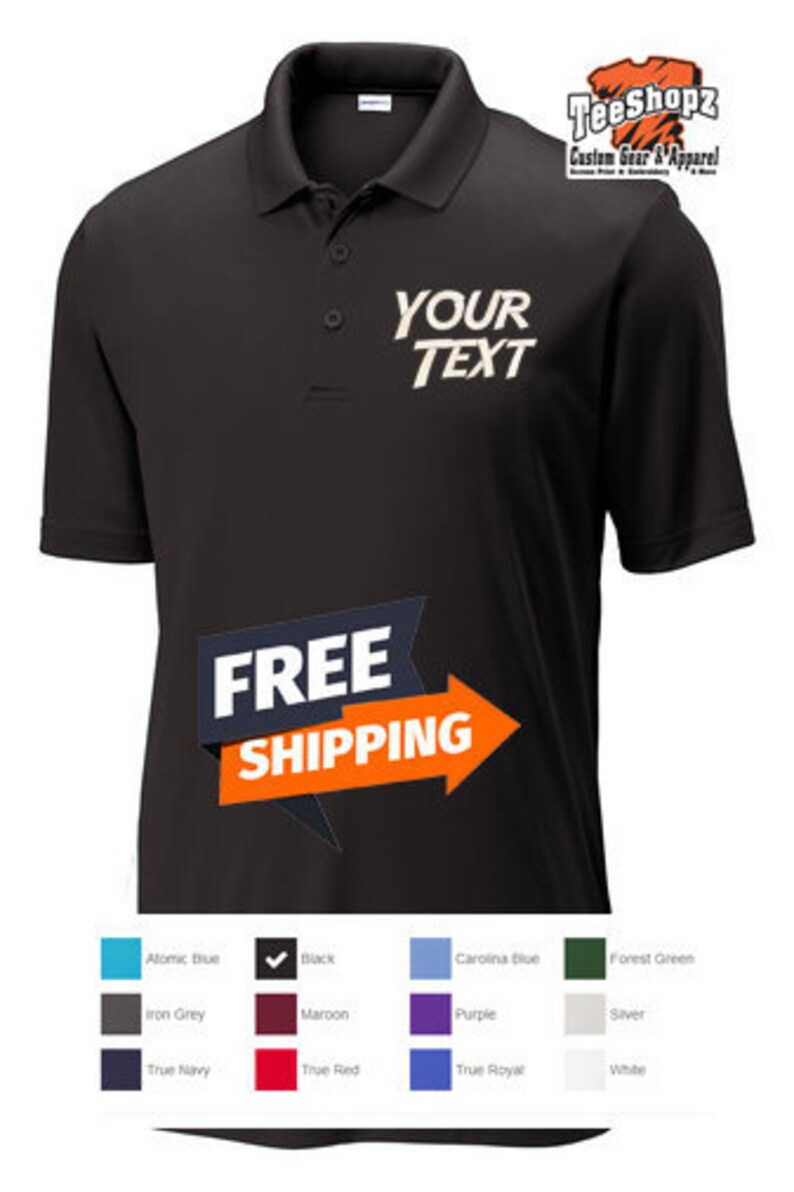 Polo Golf Custom Embroidered Dri Fit Dry Shirt Collared Sport | Etsy