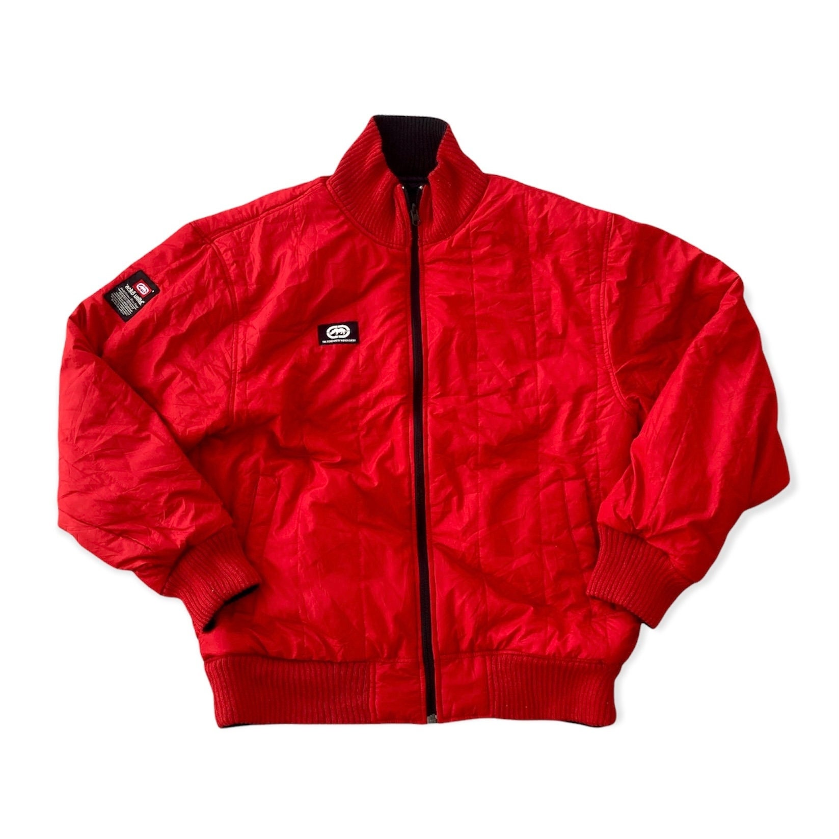 Vintage Ecko Unltd Reversible Jacket, Ecko Unltd Jacket, 90s Vintage Jacket, Black Shell and Red Shell