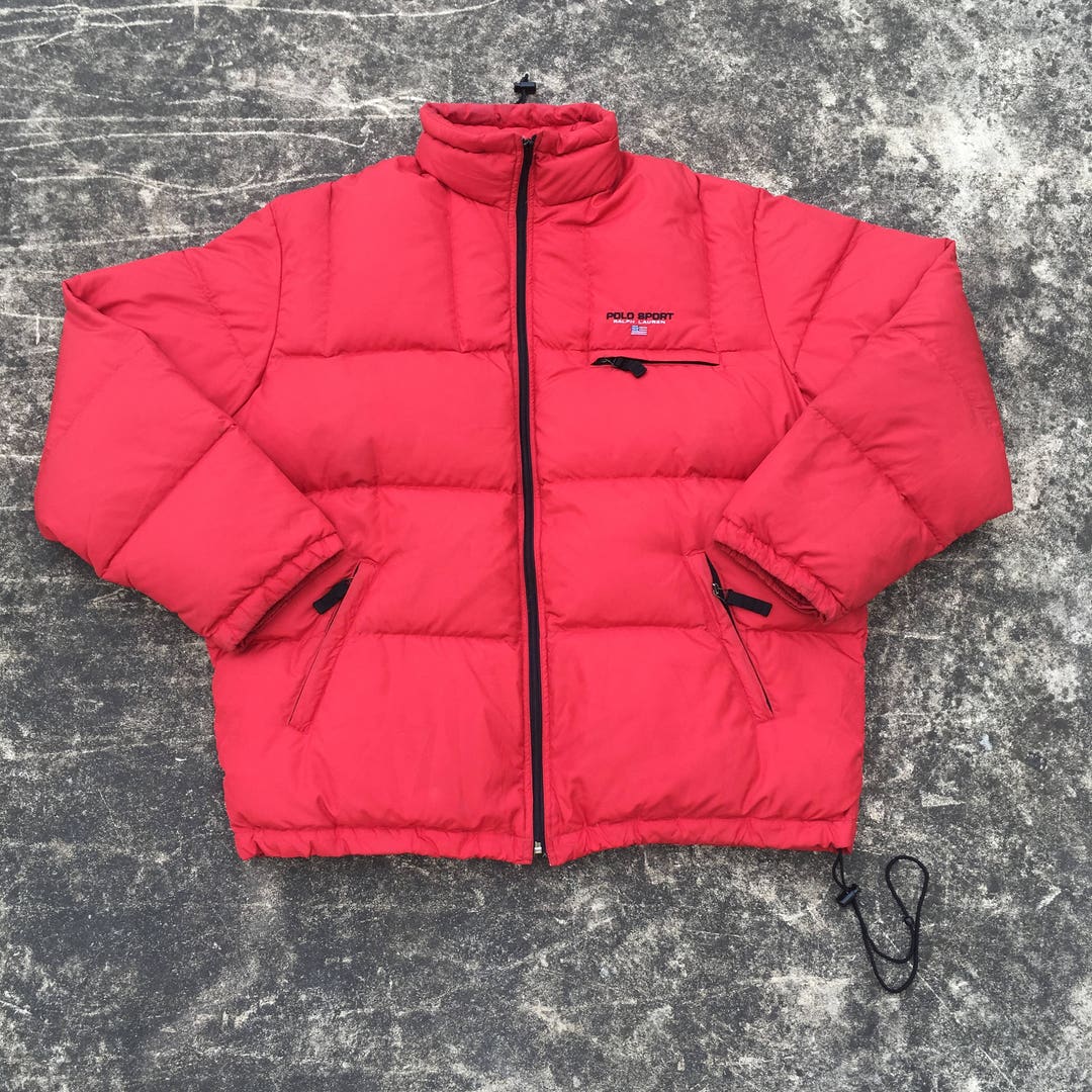 Rare POLO SPORT Puffer Jacket by Ralph Lauren Spell Out Etsy