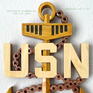 Navy CHIEF PETTY OFFICER Wood Art Plaque