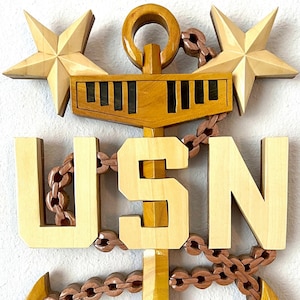 Navy MASTER CHIEF PETTY Officer Wood Art mcpo