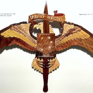 Marine Corps RAIDERS Insignia Wood Art