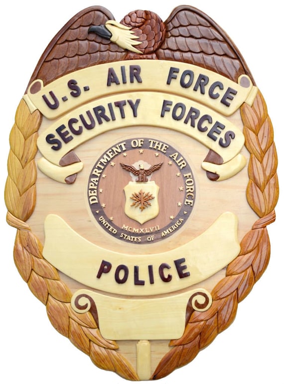 Air Force Security Forces Shield Vinyl Decal Sticker | 3\" Colorful Emblem For Car, Truck, Or Laptop