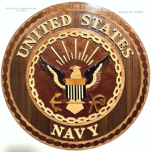 U.S. NAVY EMBLEM Wooden Plaque