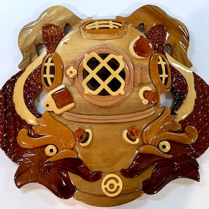 Navy FIRST CLASS DIVER Wood Art Plaque