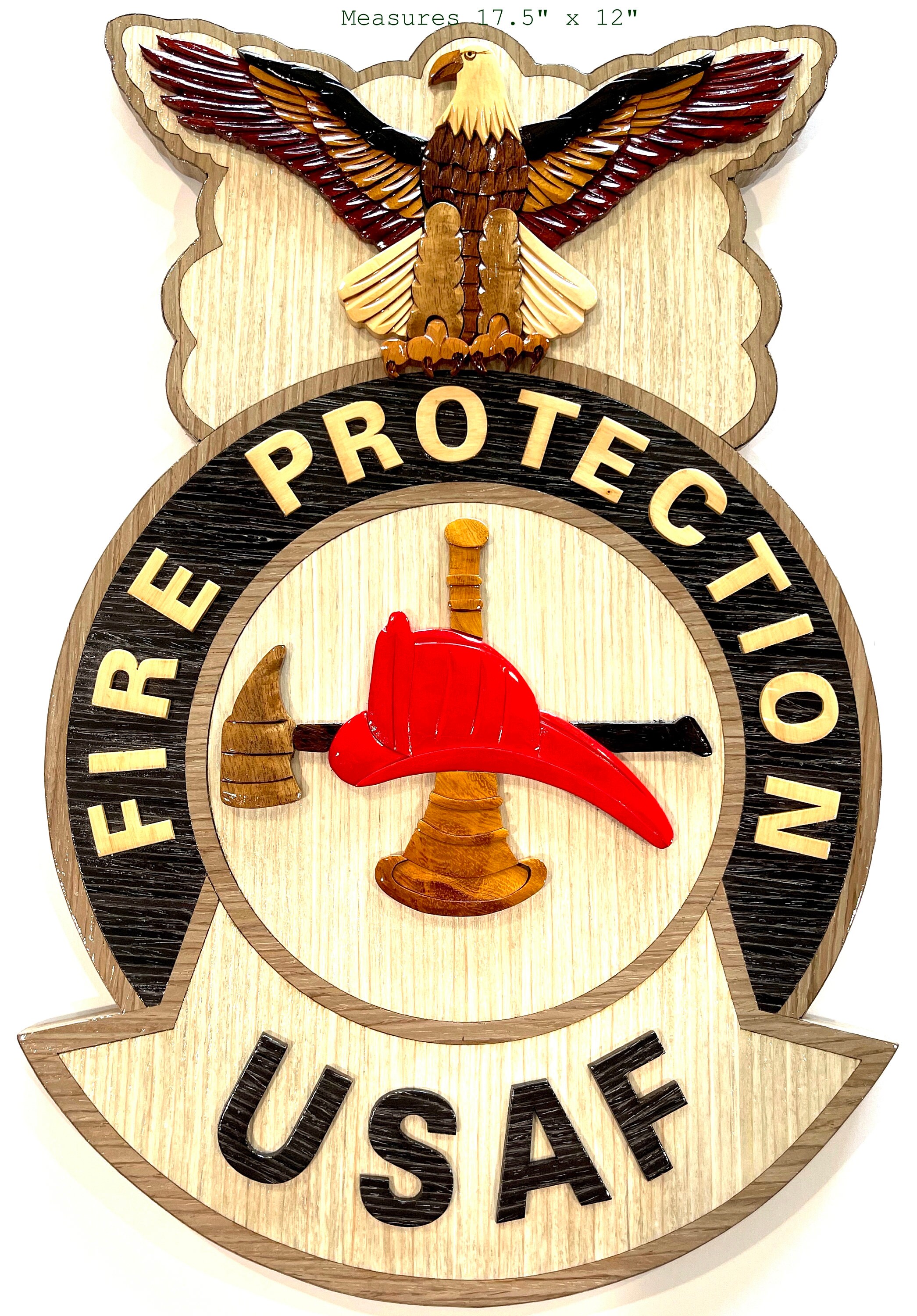 個人装備 USAF  FIRE PROTECTION USAF Regulation Size Fire Protection Badge