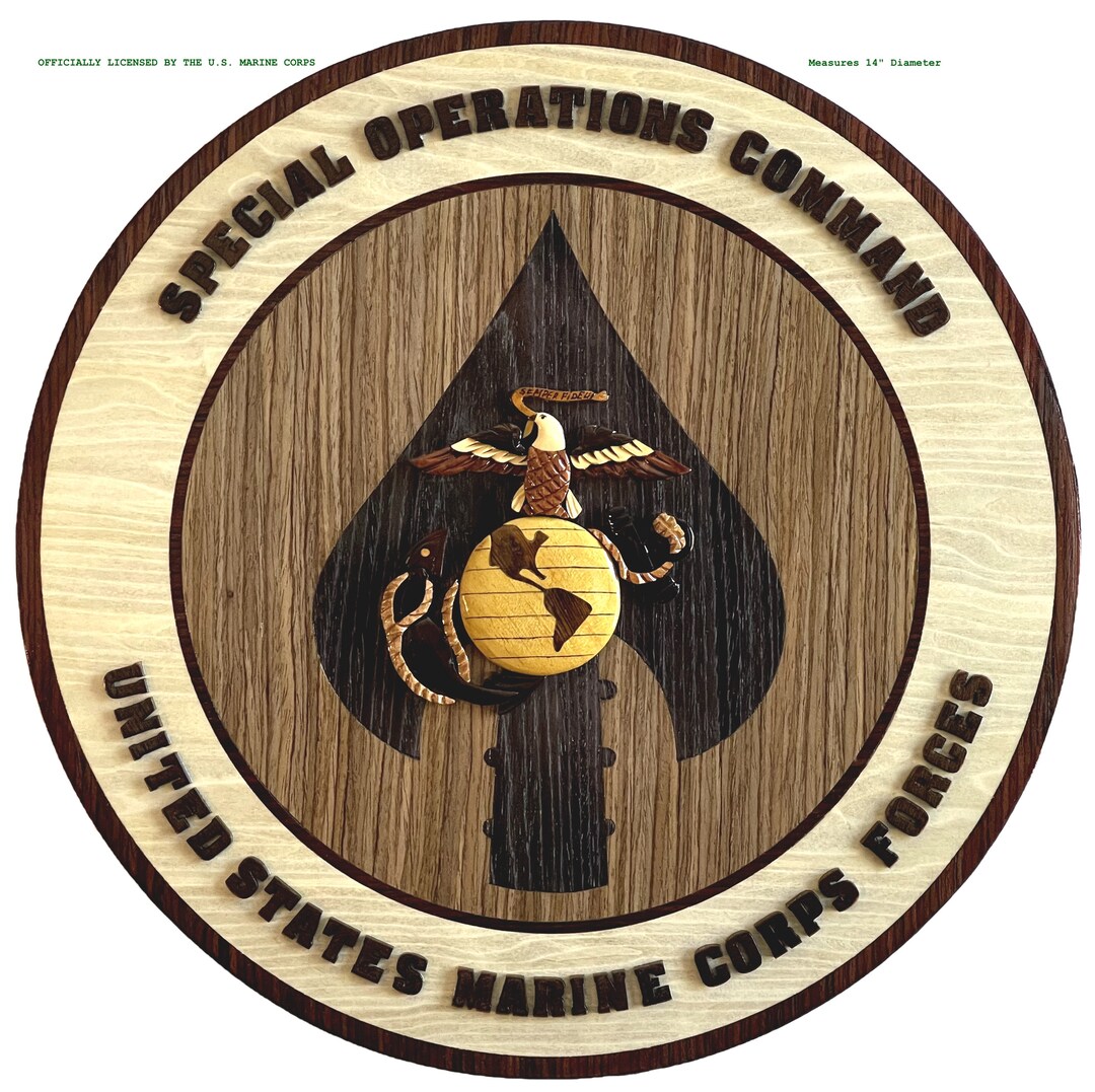 Marine Corps SPECIAL OPS Command MARSOC Wood Art Plaque - Etsy