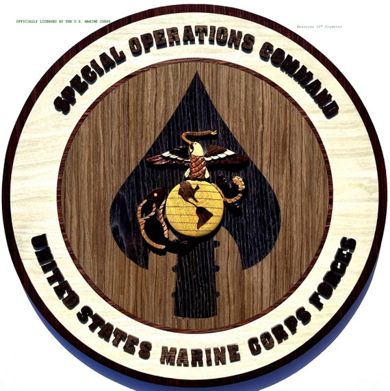 Marine Corps SPECIAL OPS Command (MARSOC) Wood Art Plaque - Etsy