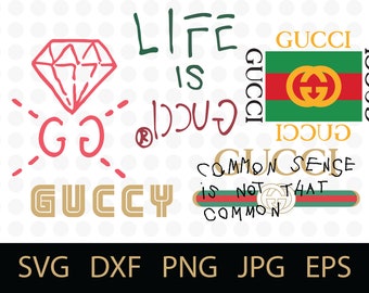 Gucci Washed SVG,Gucci bundle logos, Fashion inspired logos, PNG, DXF,jpg,eps Files