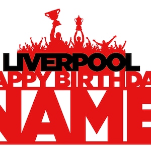 Cartão de torcedor LFC personalizado/clube de futebol/fã de futebol