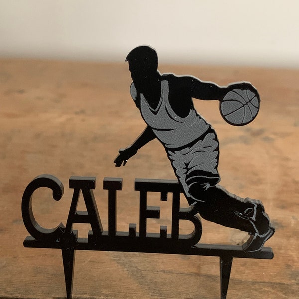 Personalised Basketball Cake Topper