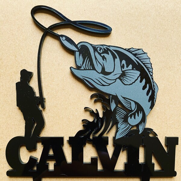 Fish Cake Topper Etsy