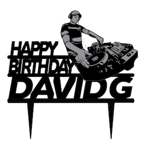Personalised DJ Cake Topper