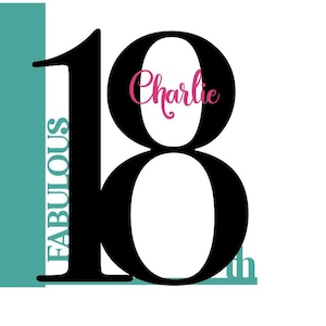 Personalised 18th Birthday Card