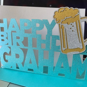 Gepersonaliseerde verjaardagskaart bier