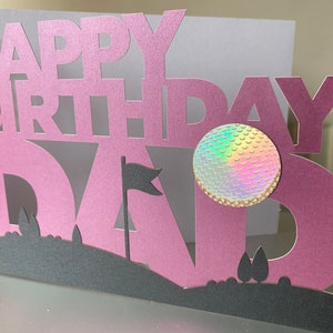 Biglietto d'auguri personalizzato A5 per campo da golf