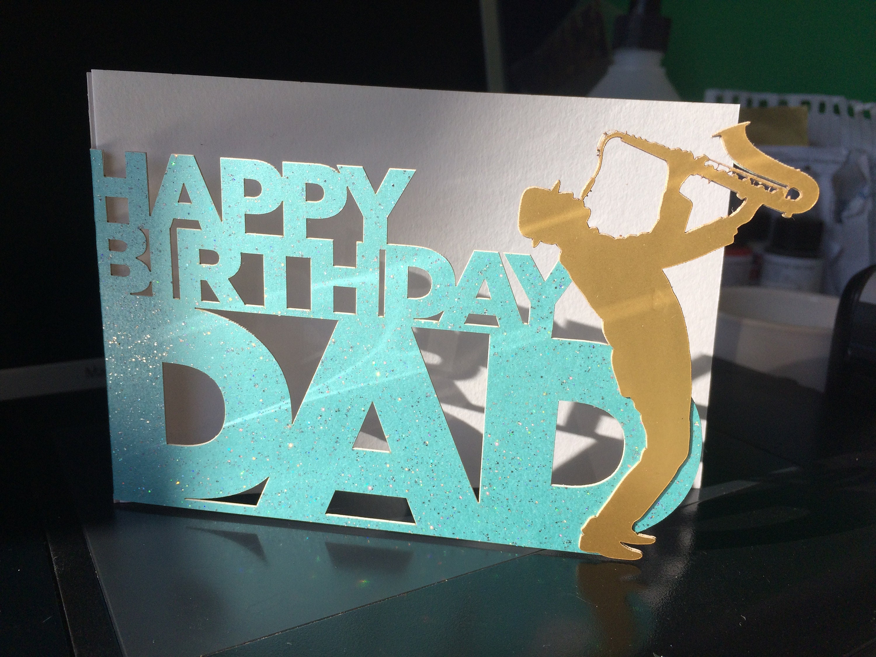 Personalised Saxophone Birthday Card Etsy 日本