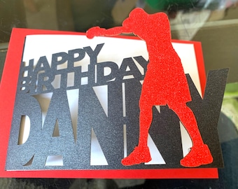 Personalised Boxing Birthday Card