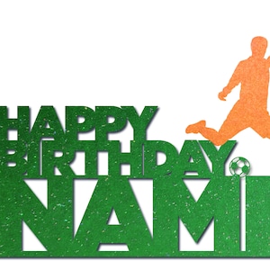 Personalised Football/Soccer Birthday Card
