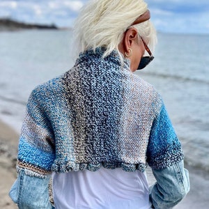Blue jean shrug new arrivals