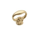 Solid Brass Finished in Polished Brass Mock Key Knob Door Pull