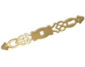 Solid Brass Polished Brass Finish Door Pull Knob or Drawer Pull Knob Desk cupboard dresser hutch hardware Knob Pull Handle Backplate K39A