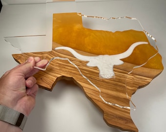 Jumbo State Of Texas Serving Board Acrylic Router Template