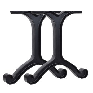 Set of (2) Cast Aluminum Table Legs (Diego)