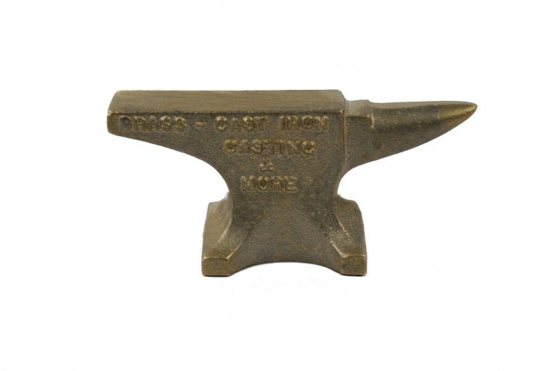 Amish Made Vintage Brass Anvil Mini Paper Weight Anvil Made in Etsy