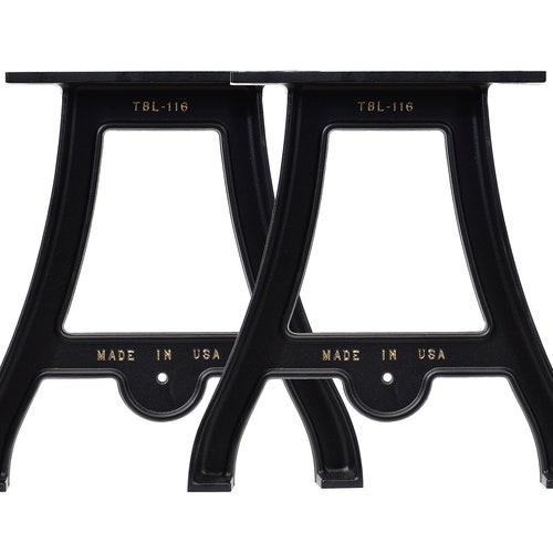 Set of 2 Cast Aluminum Table Legs Etsy
