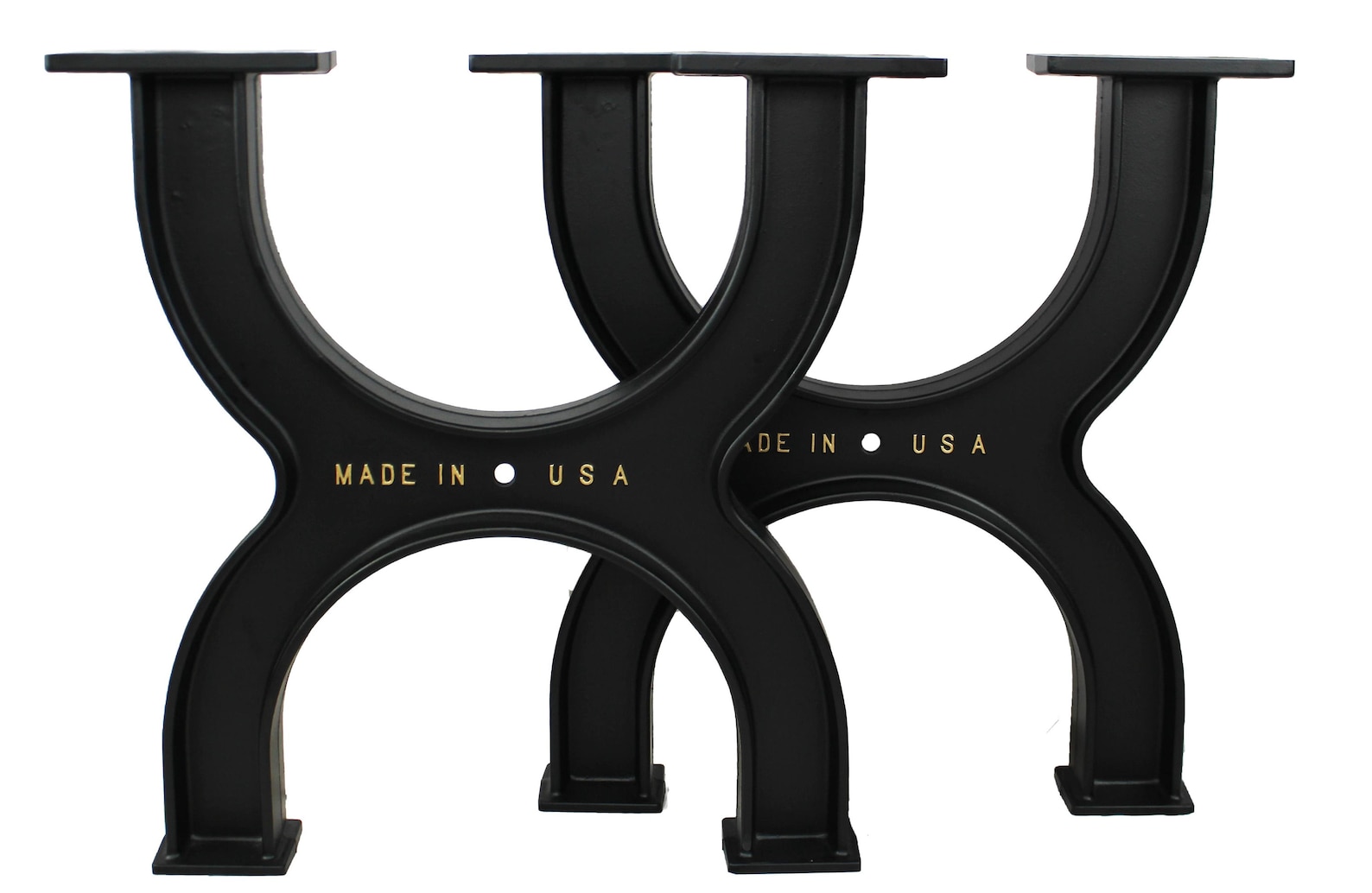 Set of 2 Cast Aluminum Dining Table Legs Like Cast Iron Etsy