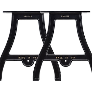 Set of (2) Cast Aluminum Table Legs 26&quot;