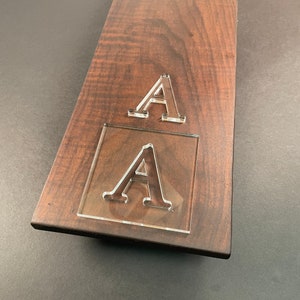 Small Letter Templates A-Z Acrylic Router Template