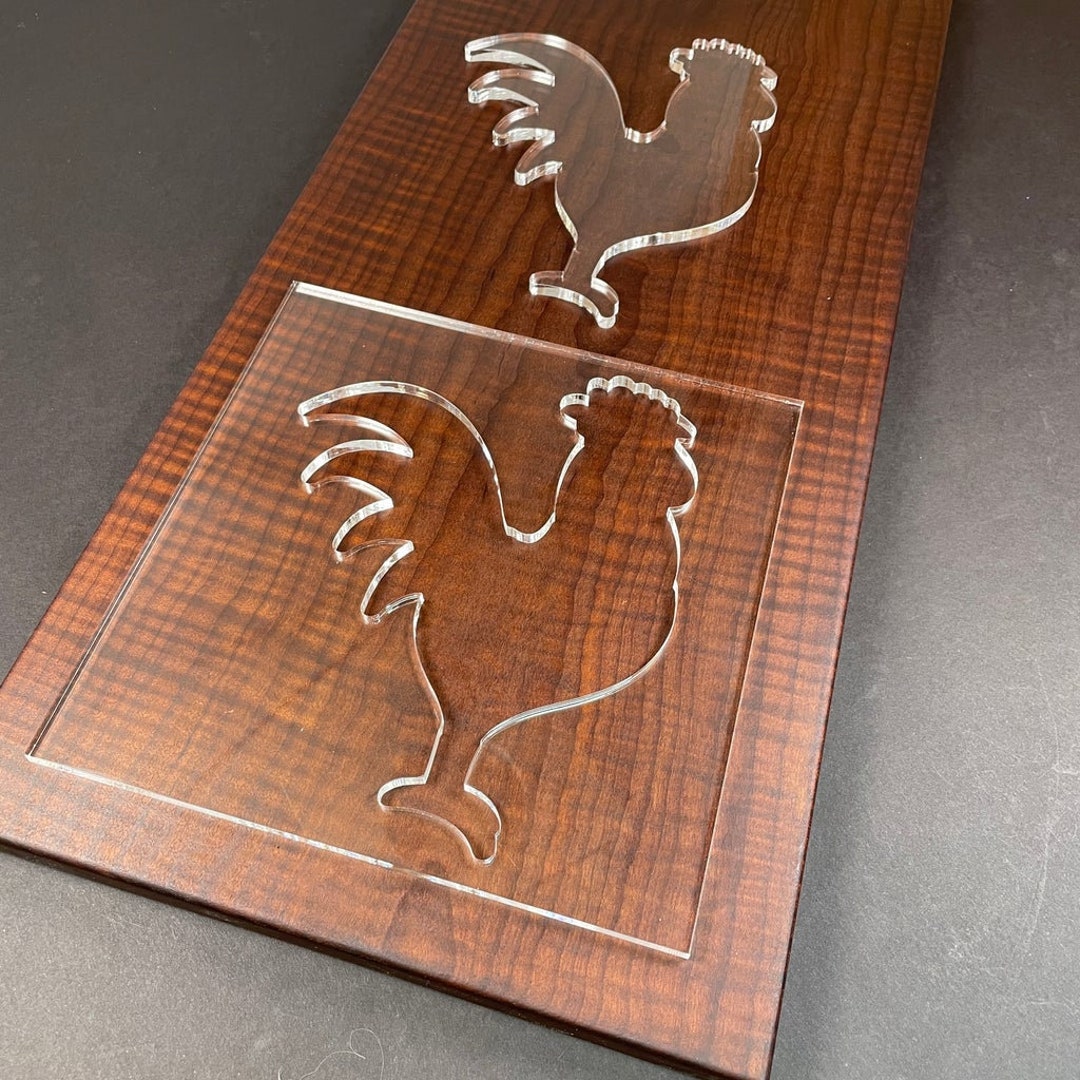 Rooster Acrylic Router Template - Etsy