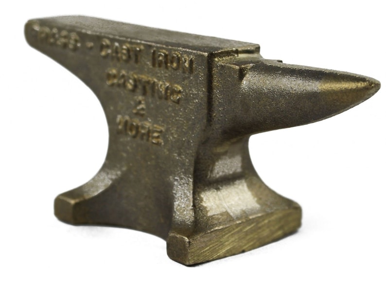 Amish Made Vintage Brass Anvil Mini Paper Weight Anvil Made in Etsy