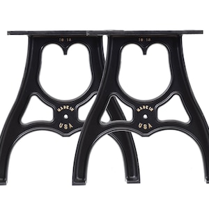 Set of (2) Cast Aluminum Table Legs 18&quot;
