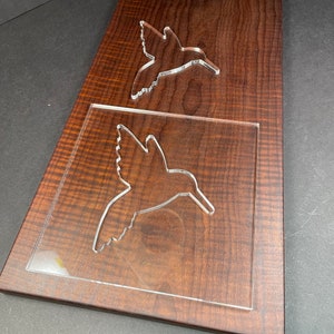 Humming Bird Acrylic Router Template