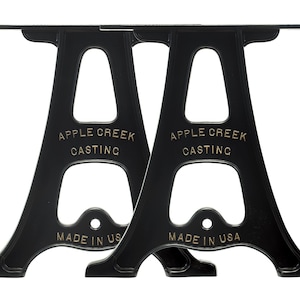 Set of (2) Cast Aluminum Table legs