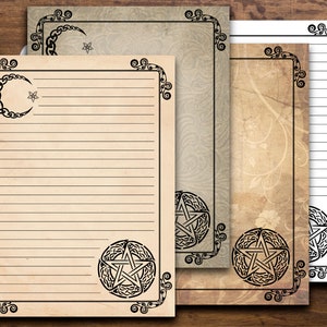 Printable Book of Shadows Blank Pages Vintage Book Page Etsy Printable Book of Shadows Blank Pages Vintage Book Page Etsy