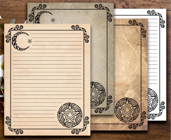 printable-book-of-shadows-blank-pages-vintage-book-page-etsy