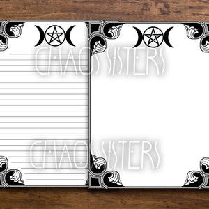 Printable Book of Shadows Blank Pages Vintage Book Page Etsy Printable Book of Shadows Blank Pages Vintage Book Page Etsy