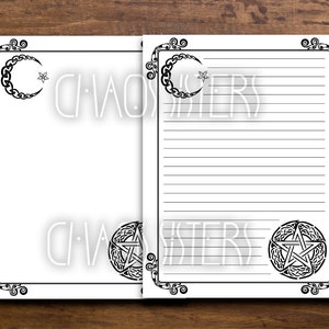 Printable Book of Shadows Blank Pages Vintage Book Page - Etsy