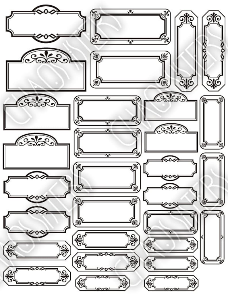 Free Printable Blank Potion Labels