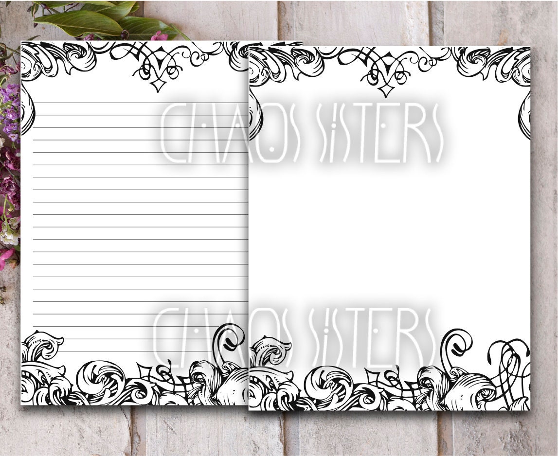 Blank Book of Shadows Page Printable Vintage Page Digital - Etsy