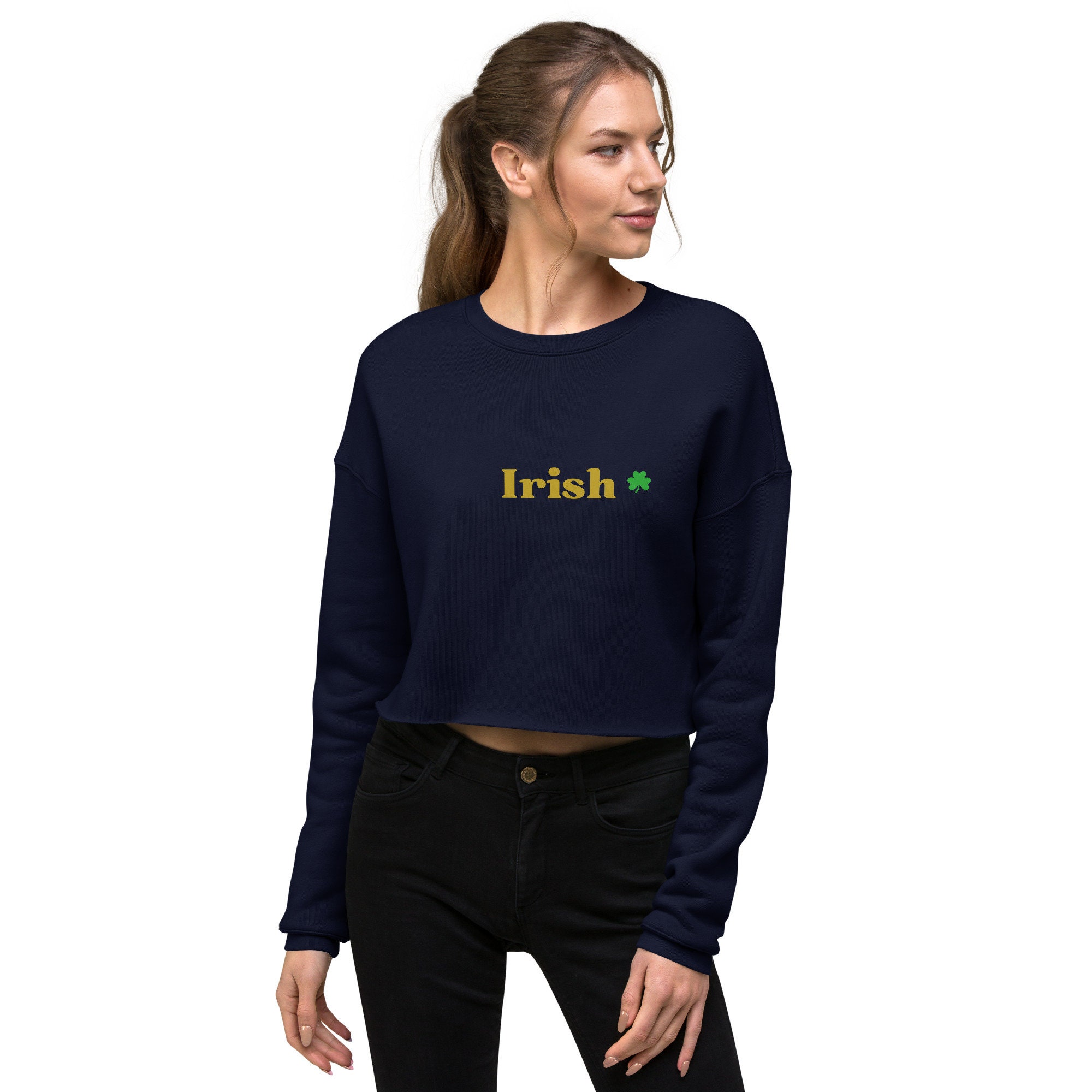 Notre dame outlet cropped sweatshirt