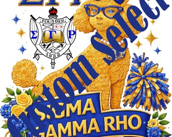 Sigma Gamma Rho Poodles Print
