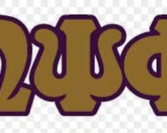 Omega Psi Phi Embroidery file